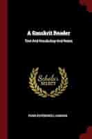 Amazon.com: A Sanskrit Reader: Text And Vocabulary And Notes